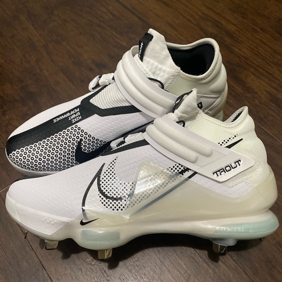 Nike Shoes Men Nike Force Zoom Mike Trout 7 Baseball Cleat White